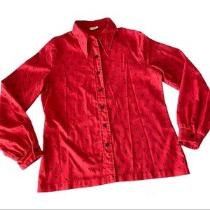 Vintage 70s Shirt, Size S/M